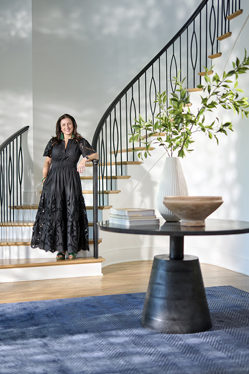 Allison Sloan Polish in entryway of client's home